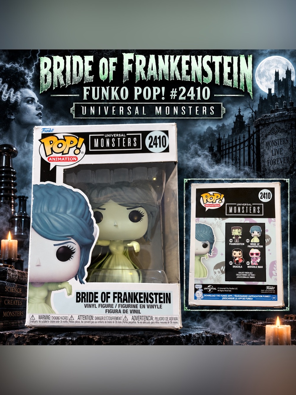 Funko Pop! Universal Monsters Bride of Frankenstein #2410
